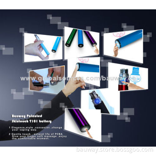 Bauway Patented iTouch Batteries, Bottom Finger Touch, 3.5-4 Hours Charging Time